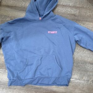 STARFIT Blue Hoodie with Pink Logo